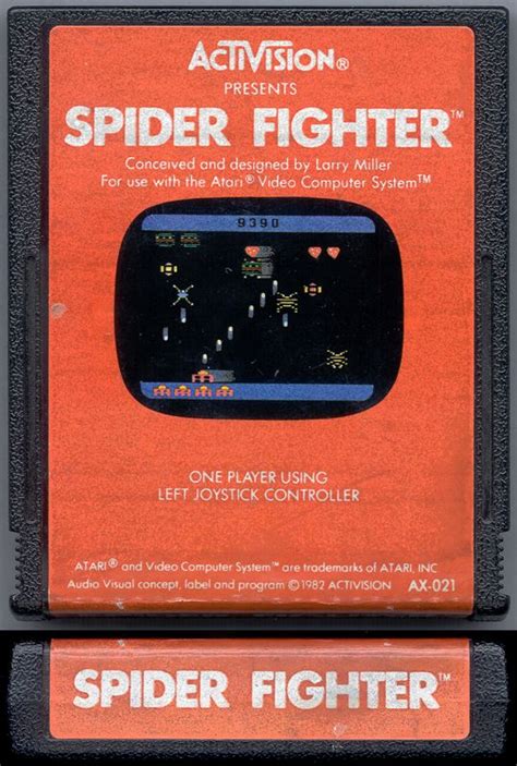 Spider Fighter 1983 Atari 2600 Box Cover Art Mobygames