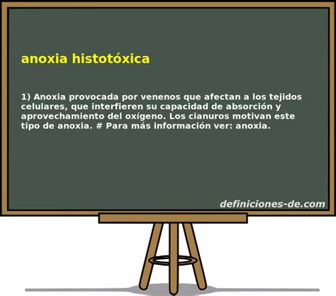 Significado De Anoxia Histotóxica