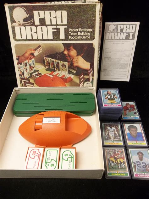 Lot Detail 1974 Parker Brothers Pro Draft Board Game With Near