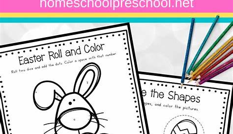 Free Easter Math Worksheets for Preschool