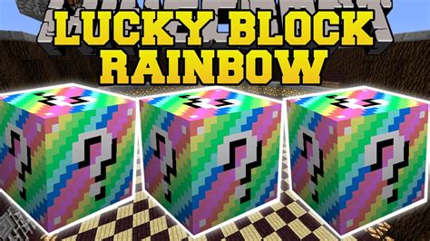 Minecraft Rainbow Lucky Block Mod Lucky Dungeons Falling Heart