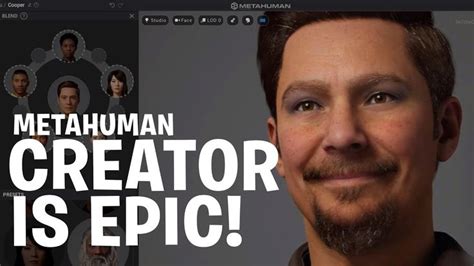 Metahuman Creator In 2021 The Creator Be Epic Unreal Engine