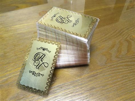 It is not necessary to give metal business cards to every single customer, you can have this special card for special clients. Gold Metal Business Cards - Luxury and Stylish - Free Shipping