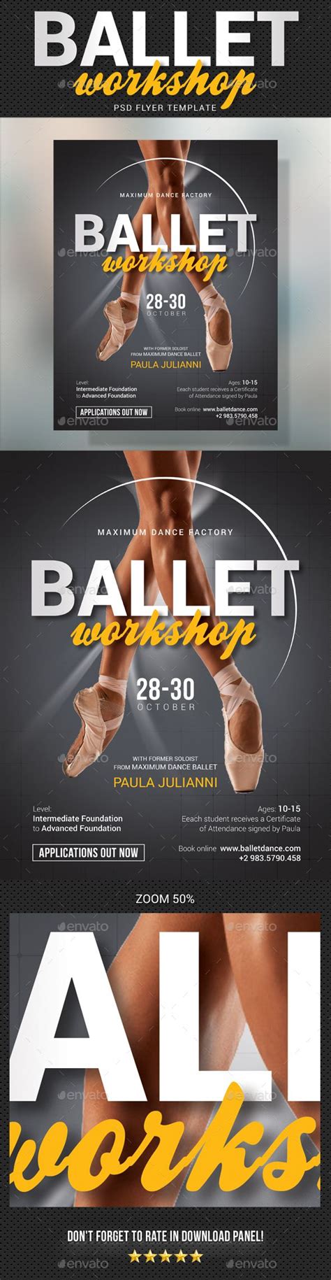 Ballet Workshop Flyer | Flyer, Workshop, Parenting workshop