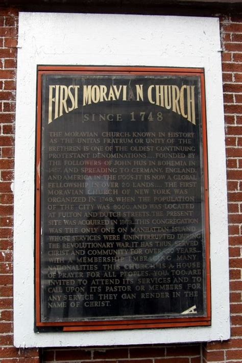 First Moravian Church Historical Marker