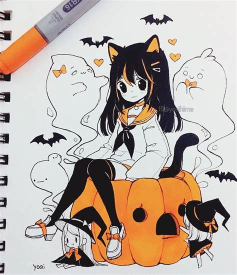 Inktober 16 Happy Halloween~ Are You Going Trick Or Treating Or