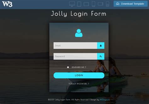 50 Best Free Html5 Login Form Templates 2019 For Web Applications
