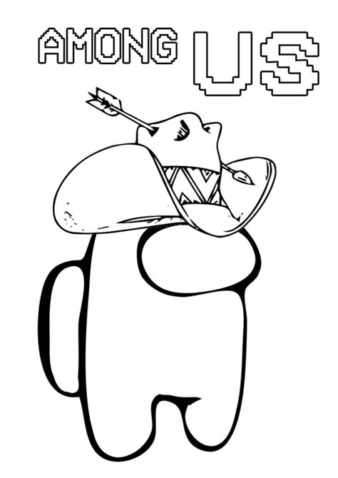 Among Us Coloring Pages With Hats Among Us Coloring Pages Free