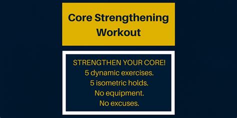 An Easy Core Strengthening Workout Just Jfaye