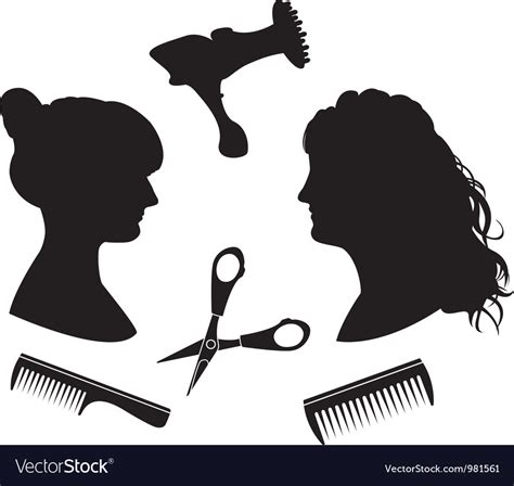 Hairdressing 1 Royalty Free Vector Image Vectorstock