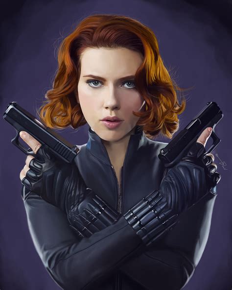Scarlett Johansson As Black Widow On Behance