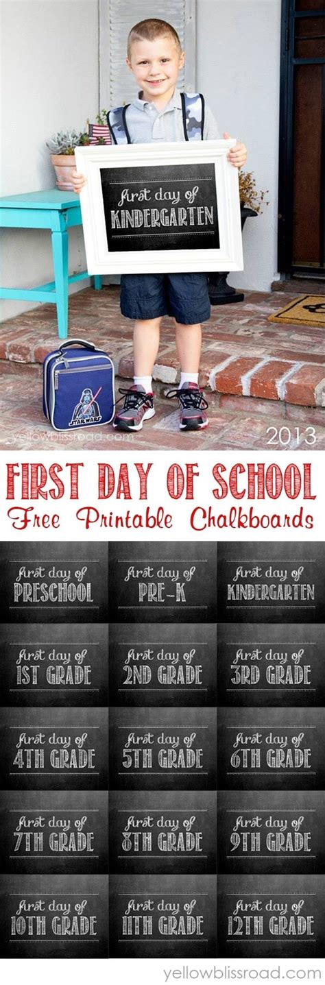 Digital File Only First Day Of School Chalkboard Sign 8x10 Transitional