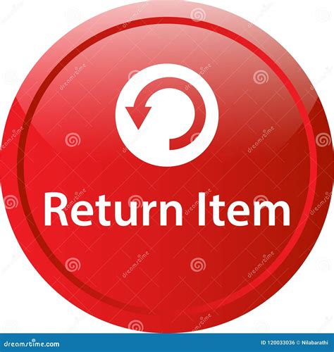 Return Item Icon Button Stock Illustration Illustration Of Goods