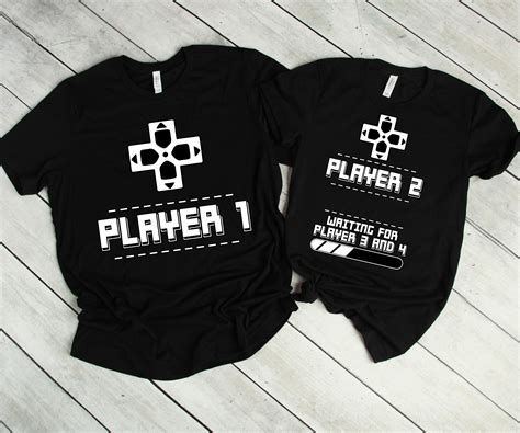 Player 1 Player 2 Shirts Waiting For Player 3 Player 4 Etsy