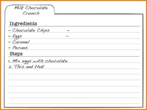 5 Free Editable Recipe Card Templates For Microsoft Word Within