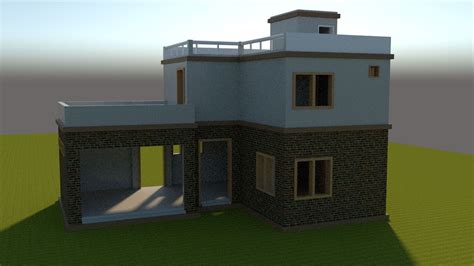 3d Model Pubg House Vr Ar Low Poly Cgtrader