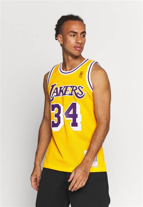 Mitchell And Ness Nba La Lakers Shaquille Oneal Swingman Club Wear