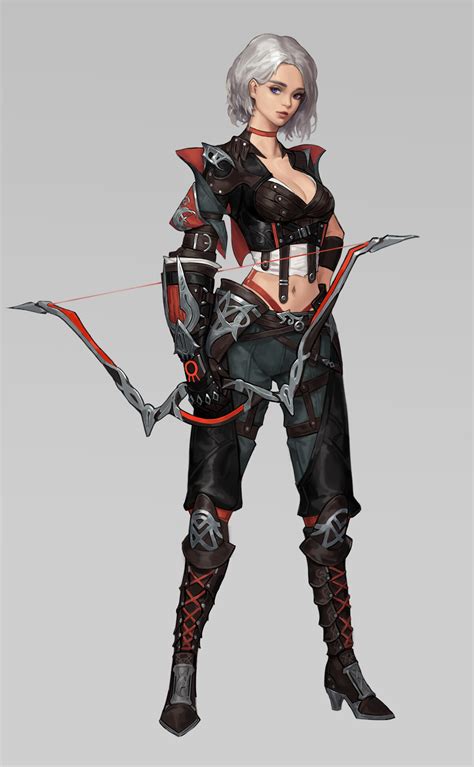 artstation archer cotta character design female character concept archer characters