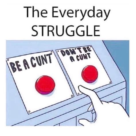 The Everyday Struggle Be A Cunt Dont Be A Cunt Funny