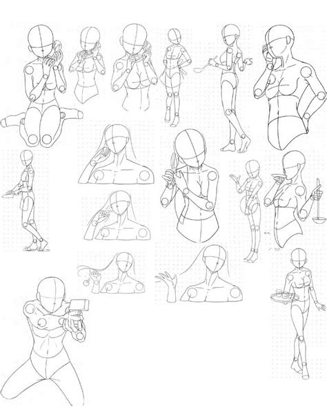 An Image Of Various Poses And Gestures For The Character In This Video