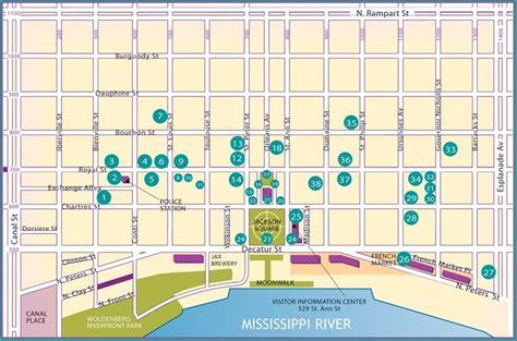 Hours, address, french quarter reviews: French Quarter Map in 2020 | Tours new orleans, French ...