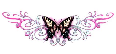 Butterfly Lower Back Temporary Body Art Tattoos 25 X 425 Lower Back Tattoos Tramp Stamp