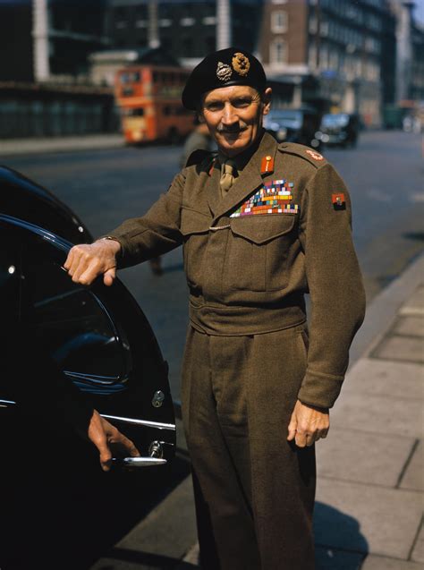 Field Marshal Sir Bernard Montgomery On A London Street Late 1944 R