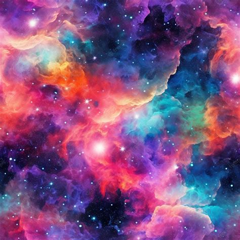 Premium Photo A Colorful Galaxy Wallpaper With A Purple And Orange
