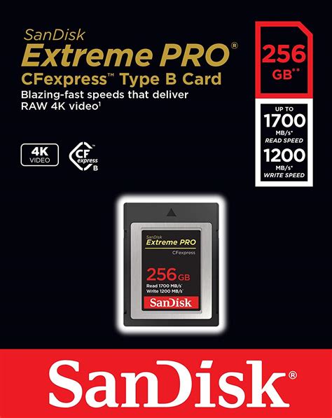 Sandisk 256gb Extreme Pro Cf Express
