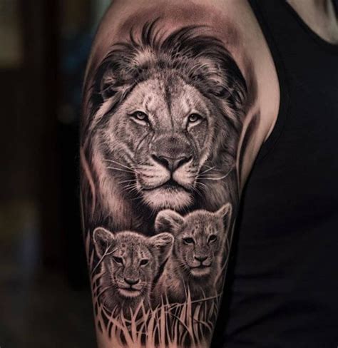15 Best Lion And Cub Tattoo Collection Of 2021