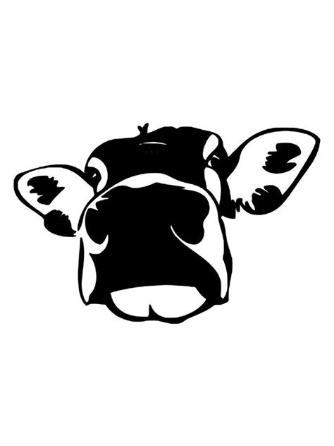 Printable Cow Stencil