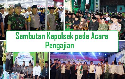 Sambutan Kapolsek pada Acara pengajian | Danramil - Kata Estetika