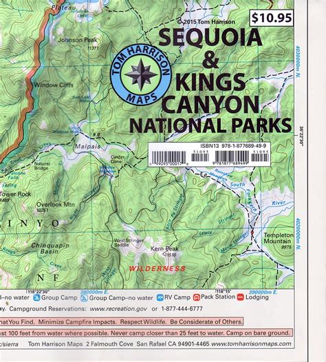 Map Of Sequoia National Park World Map