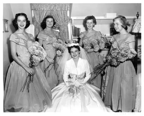1950s wedding cute girls group vintage photo long beach ca 8x10 19 99 picclick