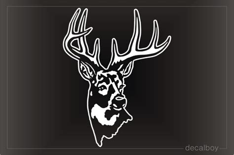 Deer Head Decal
