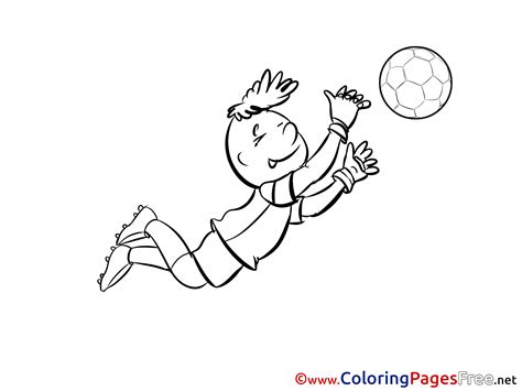 Pictures of soccer goalie coloring pages and many more. Goalkeeper Children Soccer Colouring Page