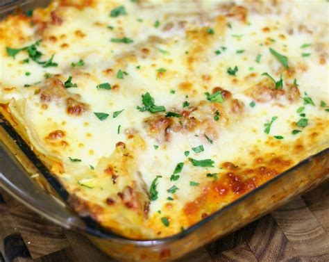 Easy Meat And Cheese Lasagna