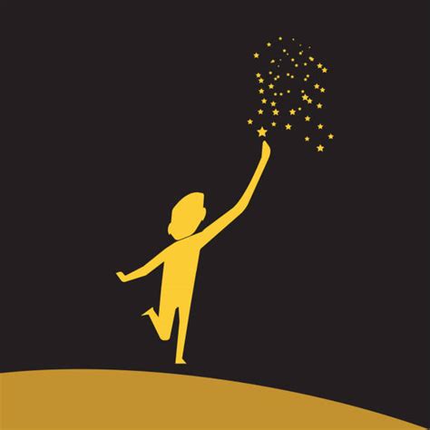 Best Child Reaching For The Stars Illustrations Royalty Free Vector