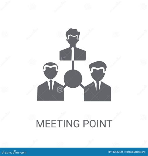 Meeting Point Icon Trendy Meeting Point Logo Concept On White B Stock
