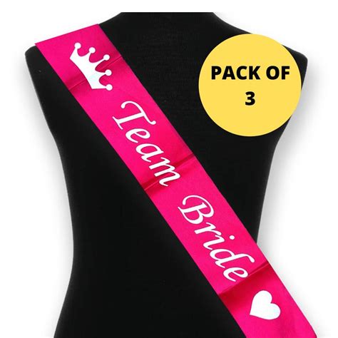 pink team bride sash online at best price in india propsicle