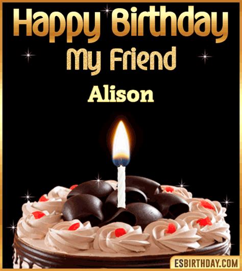Happy Birthday Alison  🎂 Images Animated Wishes【25 S】