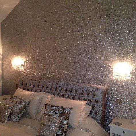 19 The Upside To Glitter Accent Wall Glitter Wallpaper