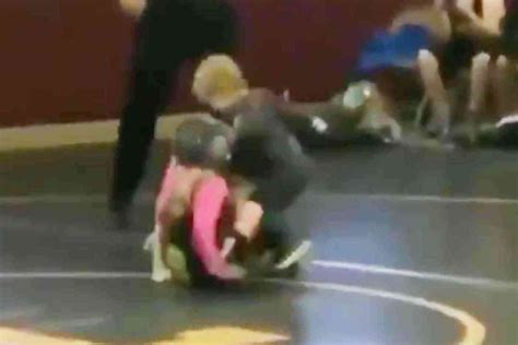 Watch Little Brother Intervenes In Wrestling Match To Protect His Big