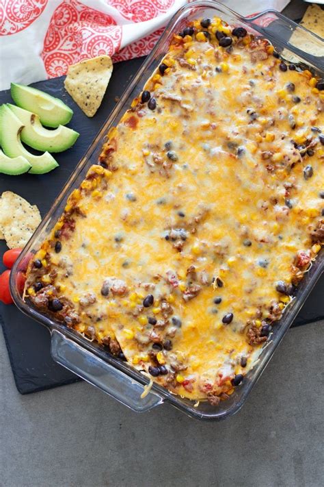 Youll Love The Mexican Flavors In This Beef Enchilada Casserole Full