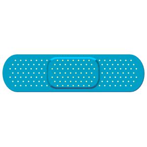 Cute Blue Band Aid Bandage Sticker png image