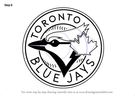 Learn How To Draw Toronto Blue Jays Logo Mlb Step By Step Drawing