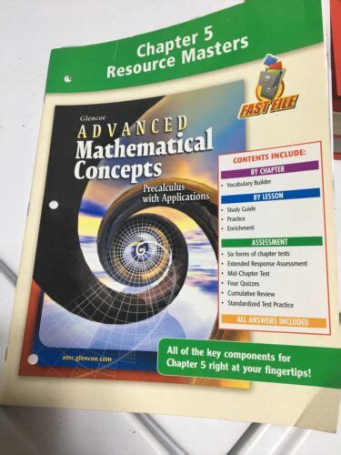 Glencoe Advanced Mathematical Concepts Chapter 5 Resource Masters