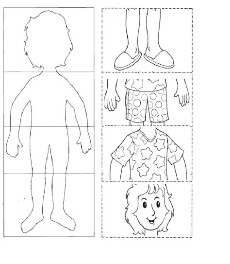Corpo Humano Para Montar Na Educação Infantil Nz09 Ivango