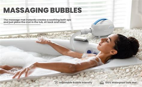 Serenelife Electric Bathtub Bubble Massage Mat Waterproof Tub
