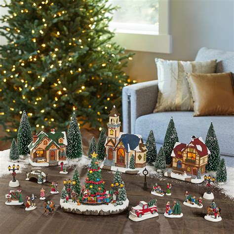 30 Piece Christmas Village Scene With Lights And Music Costco Uk